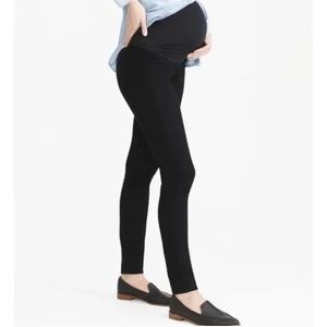 Jcrew black skinny over the belly maternity jeans